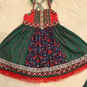 Matilda Jane Christmas knot dress size 8